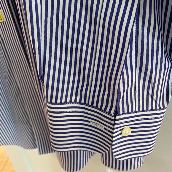 Brooks Brothers Madison Button down dress shirt white blue stripe 18/36 - Picture 5 of 7